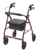 Drive Medical Aluminum Rollator w/ 7.5" Casters