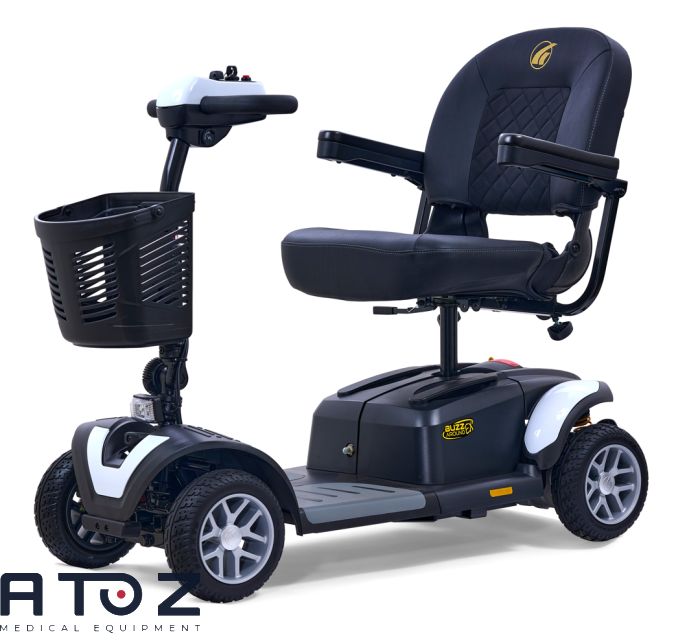 洋楽 Goldenchild & Andretti Golden Technologies Buzzaround EX 4-Wheel Power Scooter | Golden