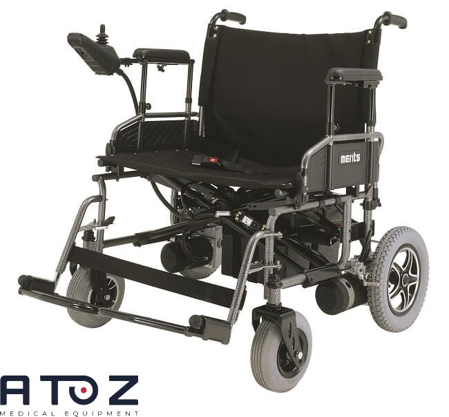 Merits Health P181 Travel-Ease Power Wheelchair - Folding Powerchair