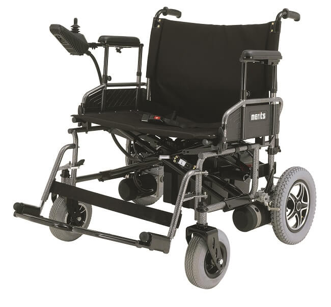 Merits Health P181 Travel-Ease Power Wheelchair - Folding Powerchair
